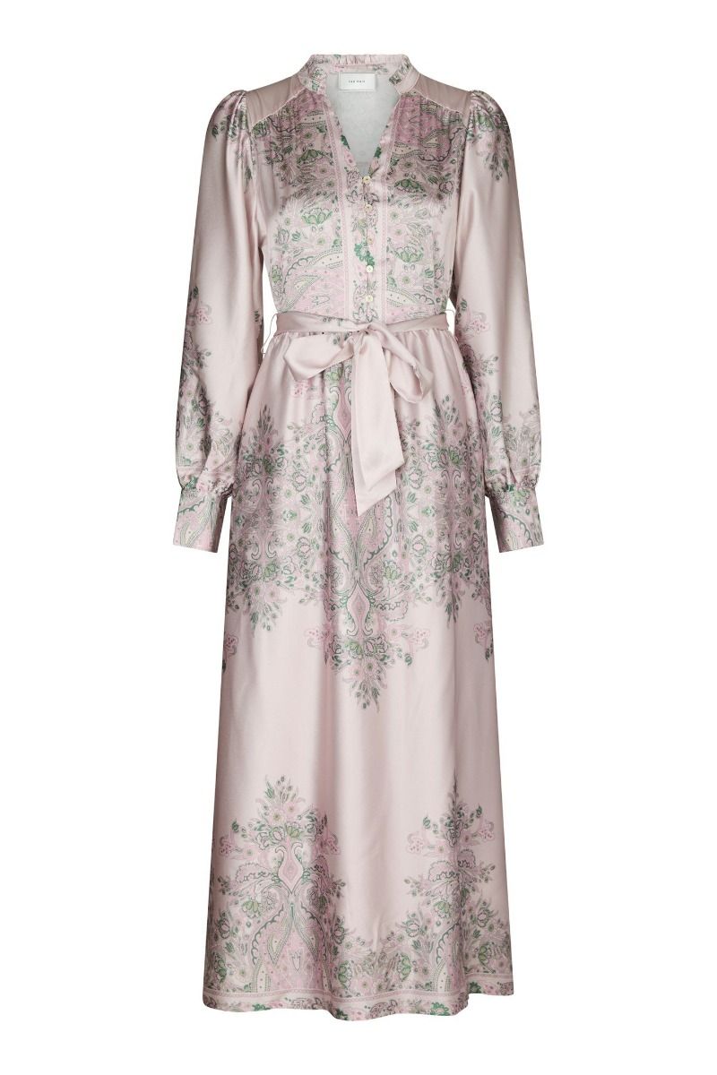 Neo Noir - Kjole - Nova Paisley Border Dress - Rose