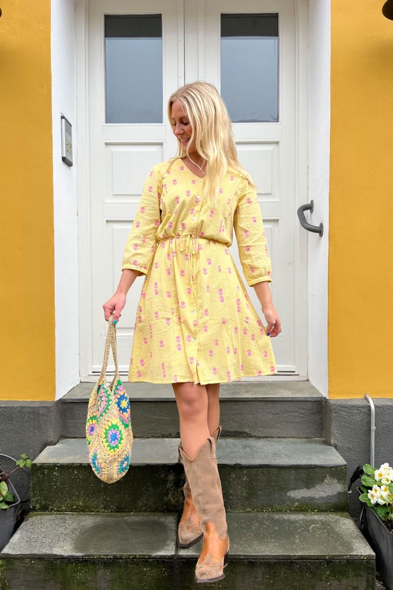 Nümph - Kjole - Nucara Dress - Lemon Drop