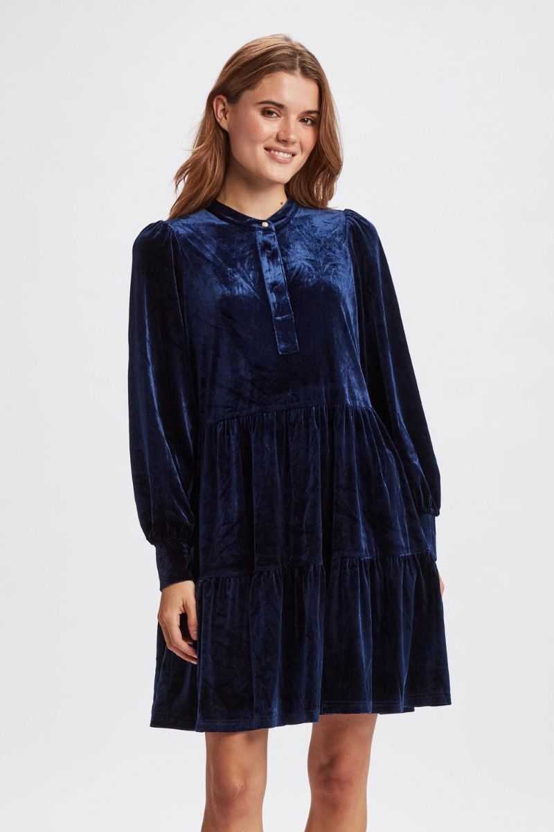 ❤︎ Nümph - Kjole - Nuveda Dress - Dark Sapphire