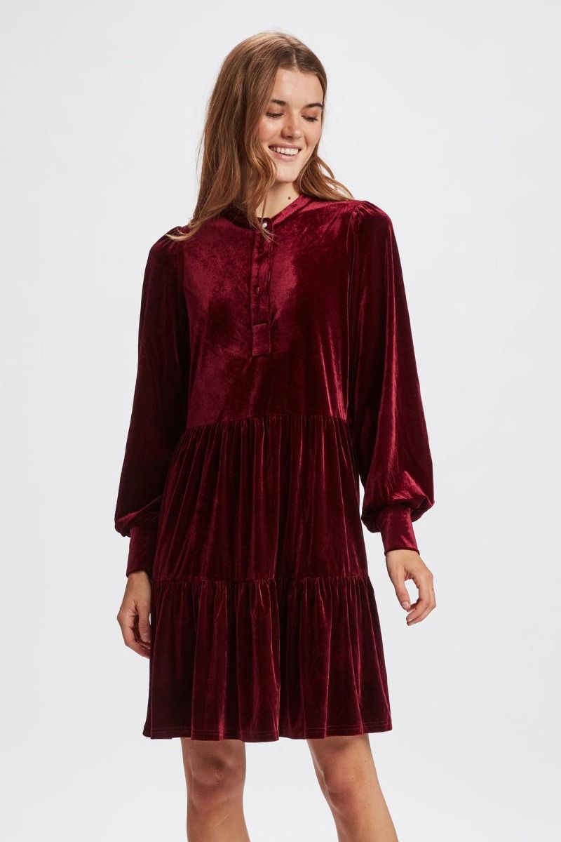 ❤︎ Nümph - Kjole - Nuveda Dress - Zinfandel