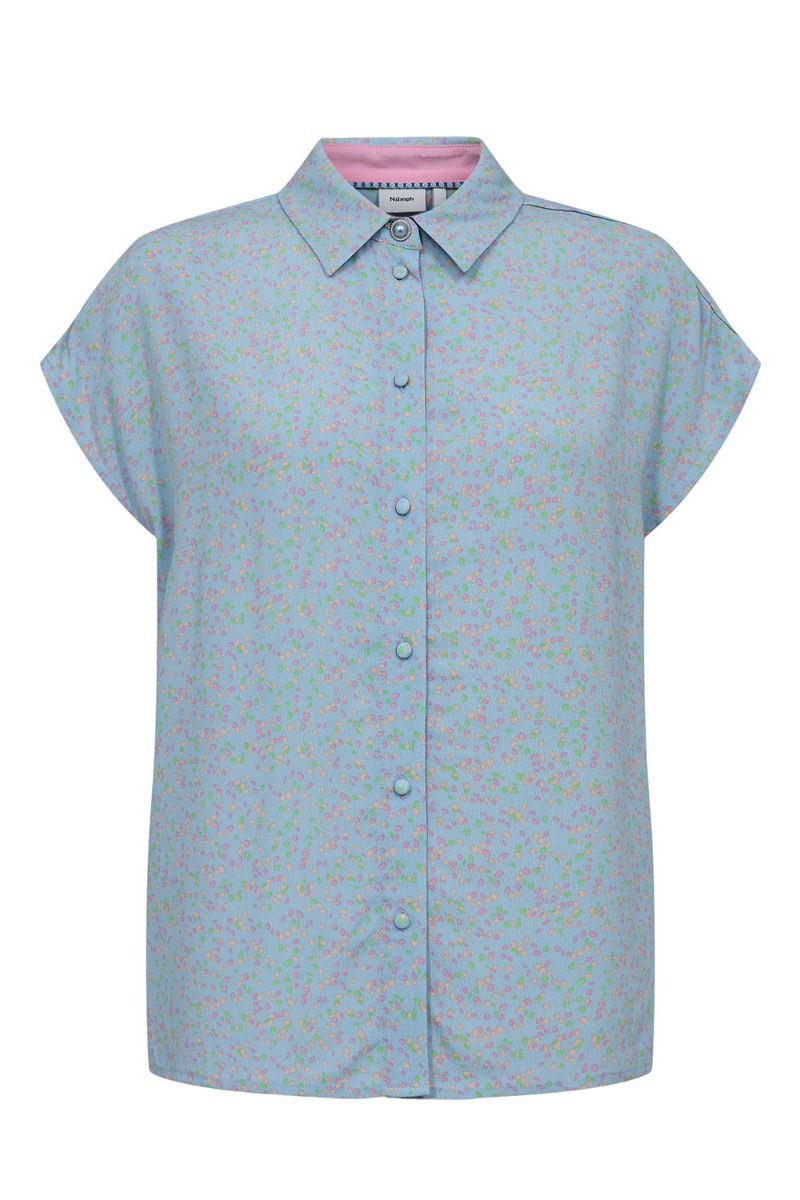 Nümph - Skjorte - Nukira Sleeveless Shirt - Clear Sky