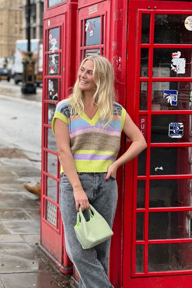 Nümph - Vest - Nutango Vest Cropped - Celery Green