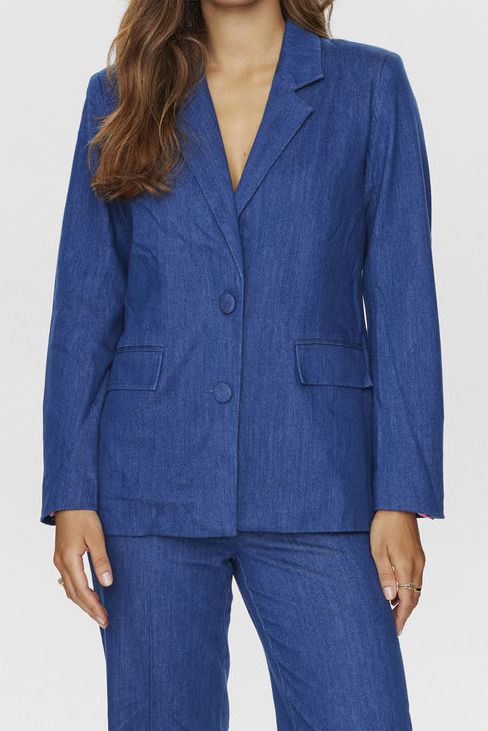 Nümph - Blazer - Nualetta Blazer - Med. Blue Washed Denim