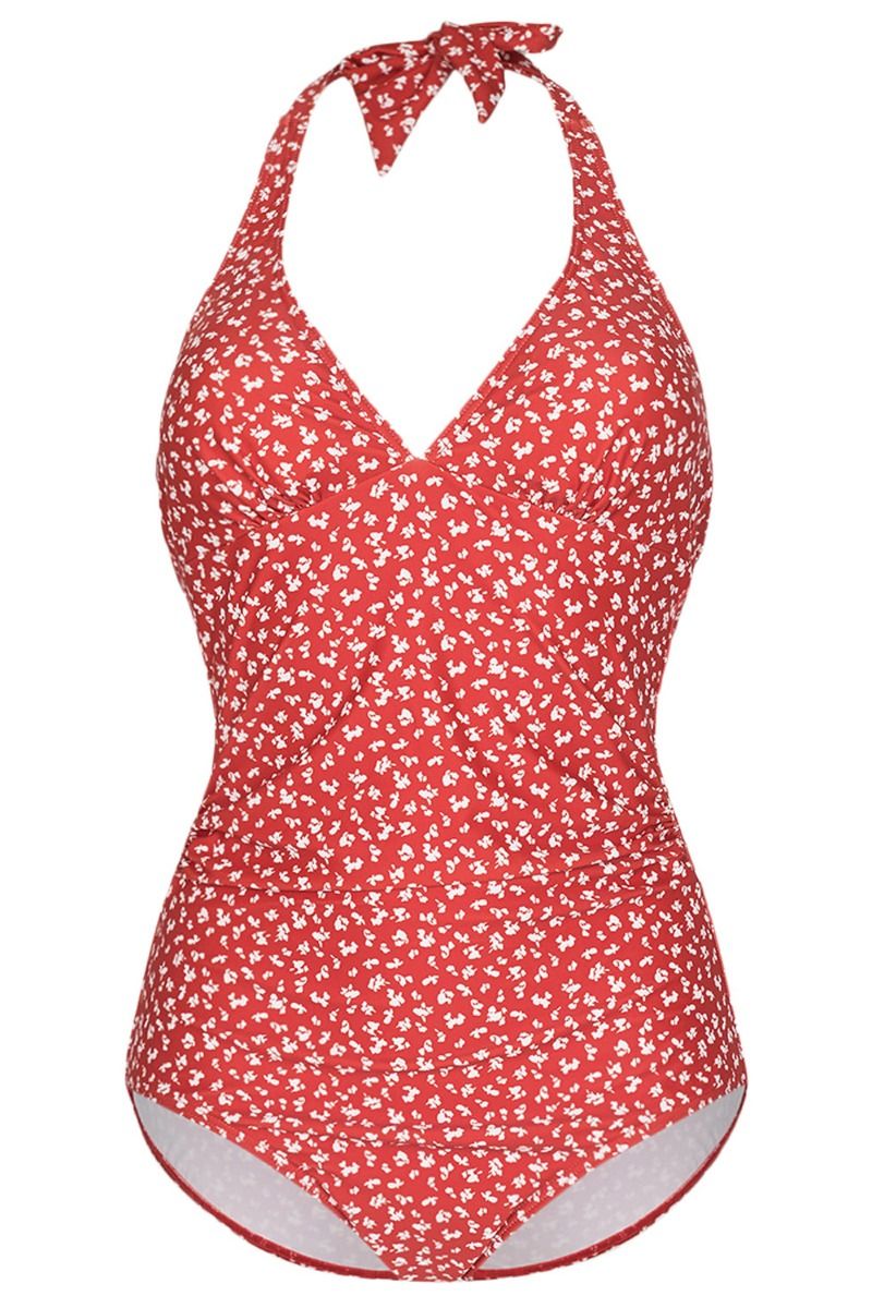 Nümph - Badetøj - Quilina Swimsuit - Red Clay