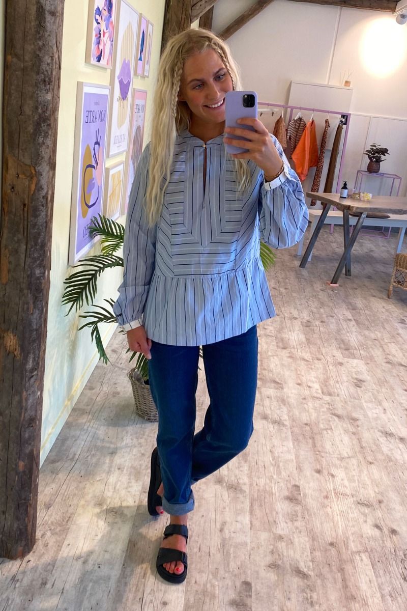 Nümph - Bluse - Clove Blouse - Cashmere Blue