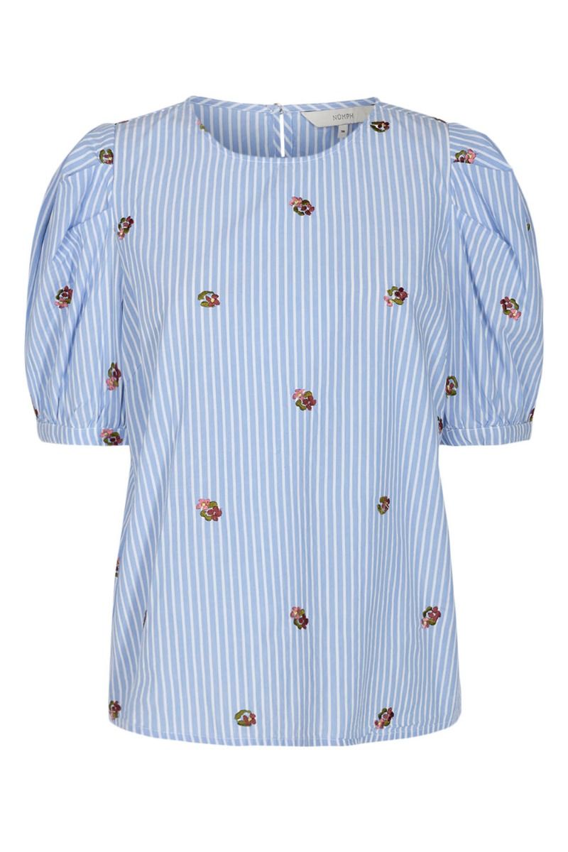Nümph - Bluse - Dahlia Blouse - Blue Stripe