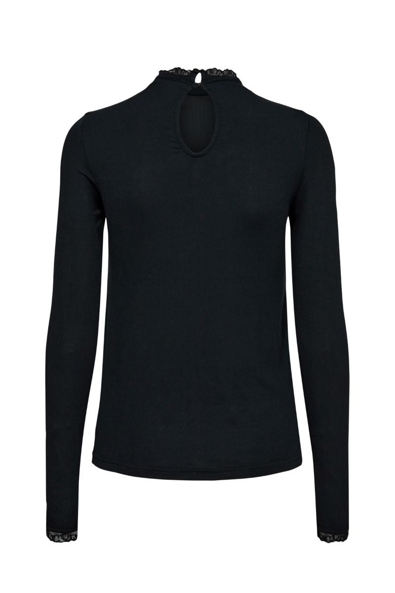 Nümph - Bluse - Nubowie Lace Blouse - Caviar