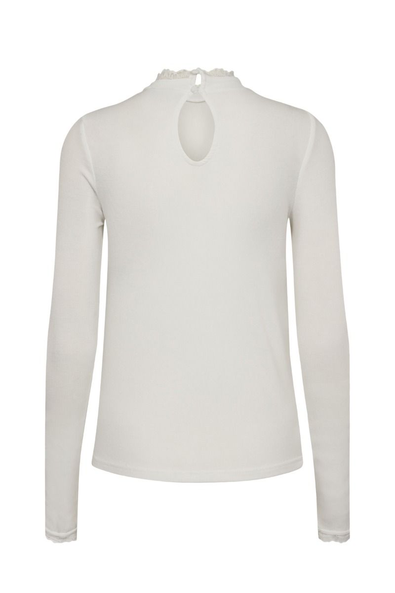 Nümph - Bluse - Nubowie Lace Blouse - Cloud Dancer