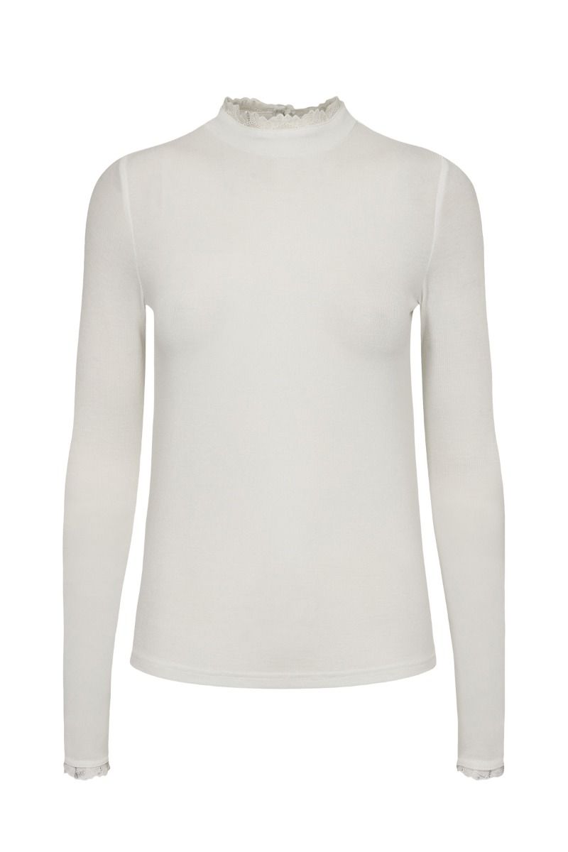 Nümph - Bluse - Nubowie Lace Blouse - Cloud Dancer