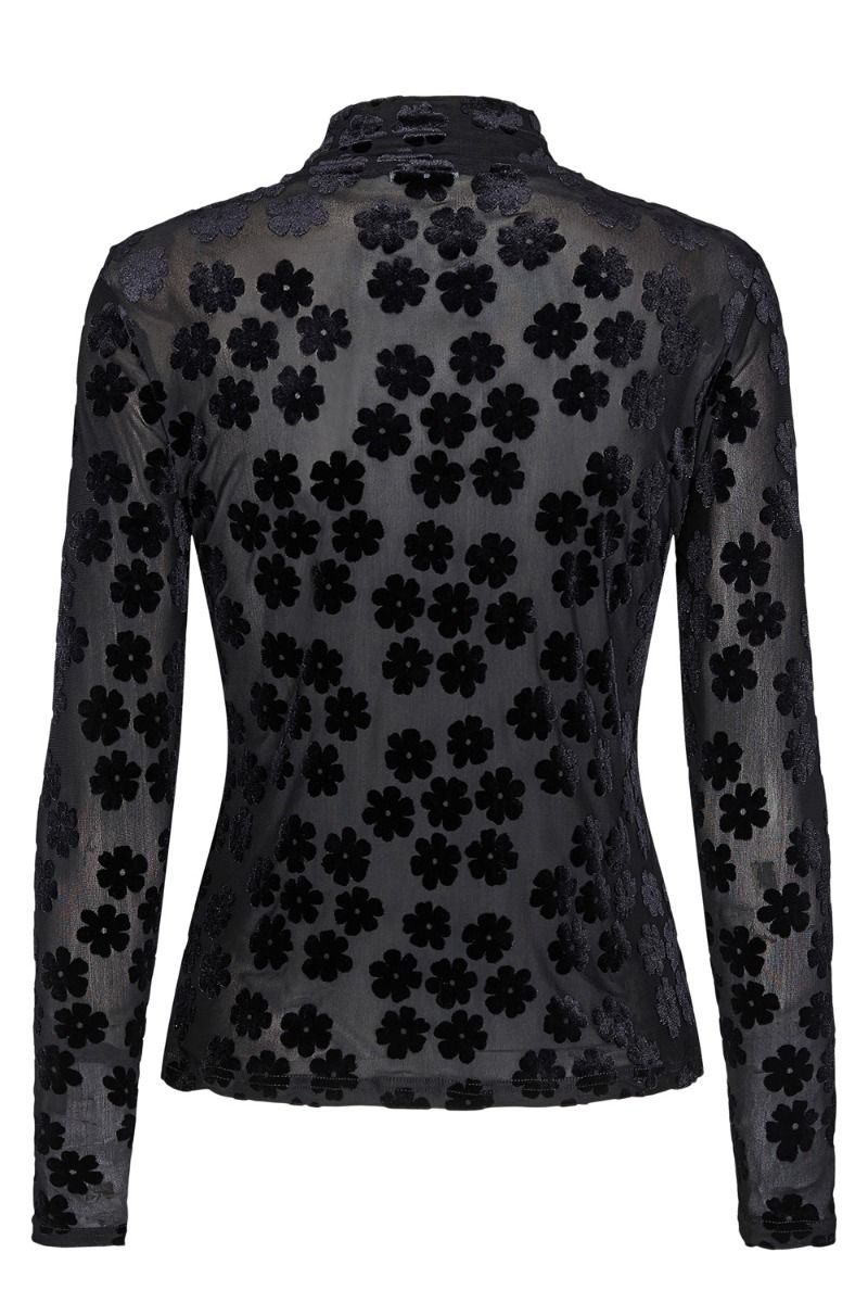 Nümph - Bluse - Nujohanna High Neck - Caviar