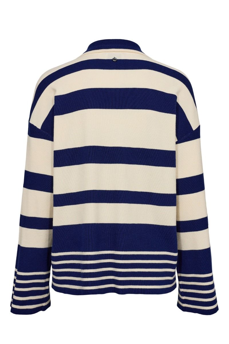 Nümph - Strik - Numonique Two Stripe Pullover - Blueprint