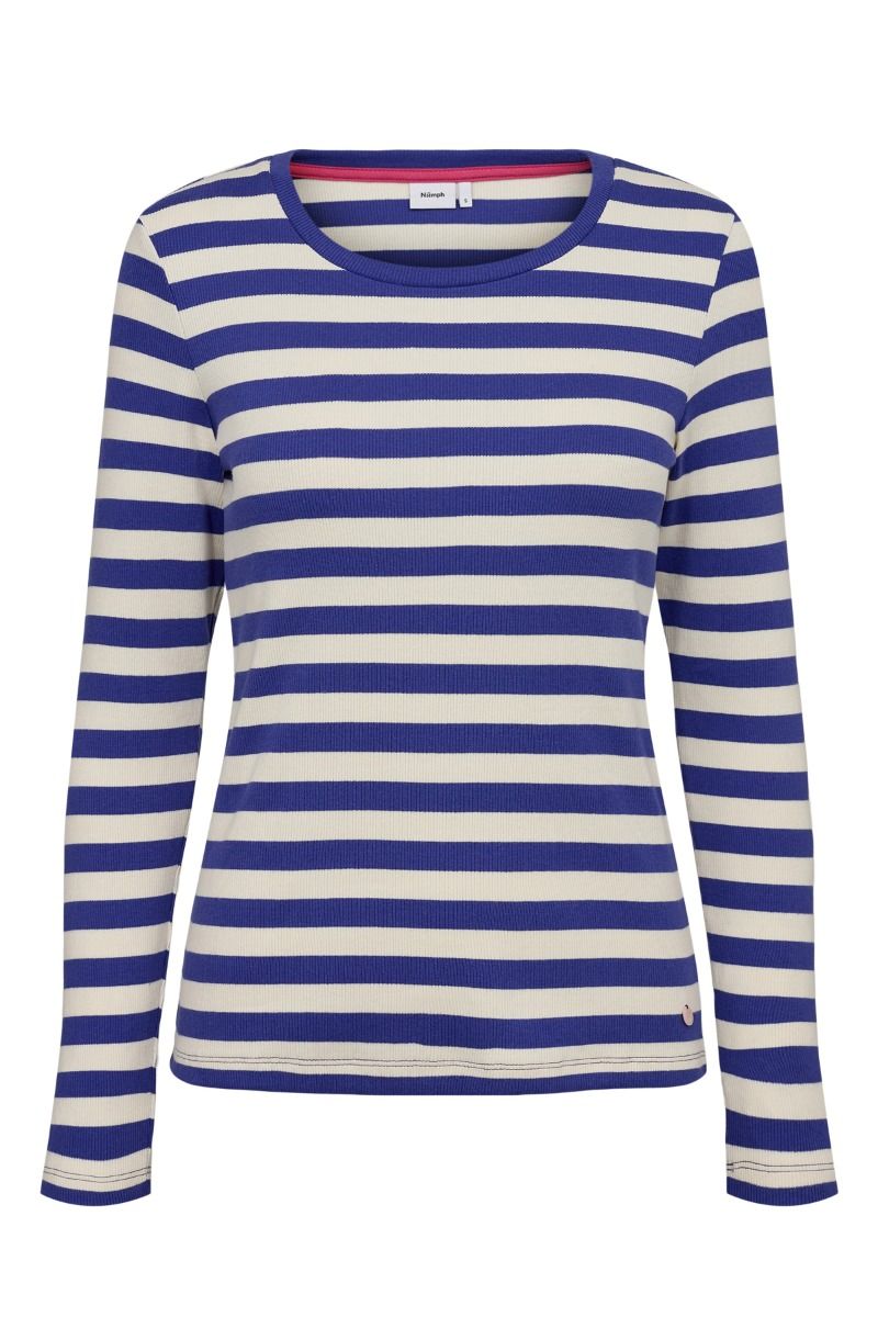 Nümph - Bluse - NU Moxie LS T-Shirt - Clematis Blue