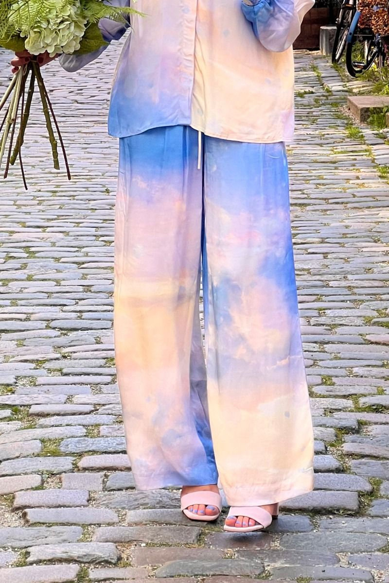 Nümph - Bukser - NU Cloudya Pants - Cerulean