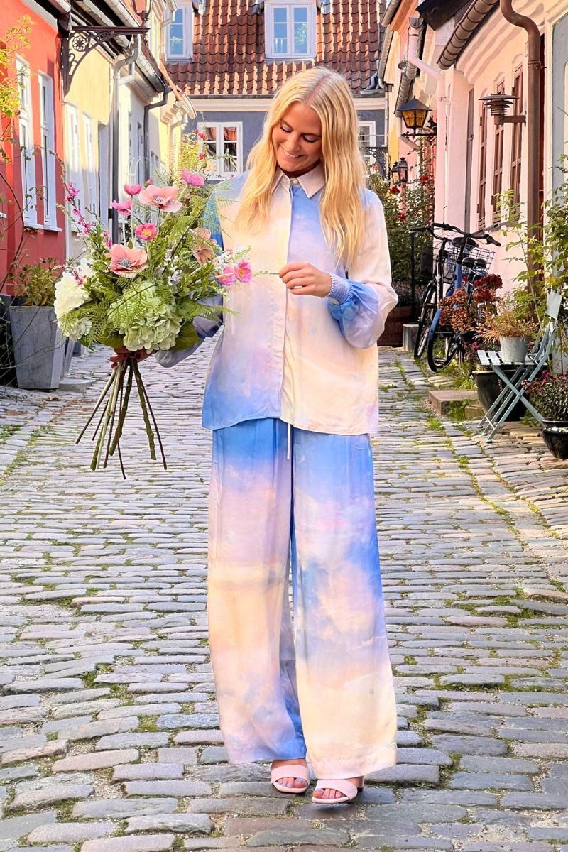 Nümph - Bukser - NU Cloudya Pants - Cerulean