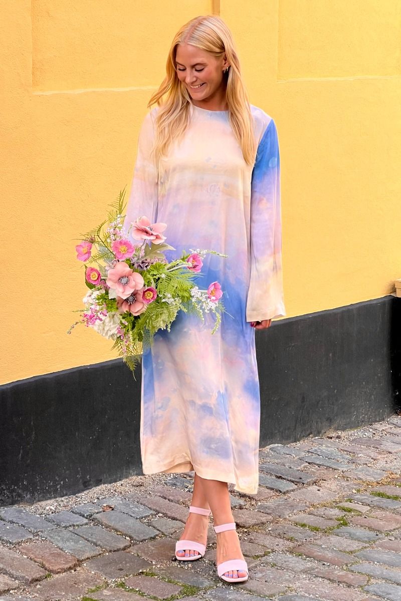 Nümph - Kjole - NU Cloudya Dress - Cerulean