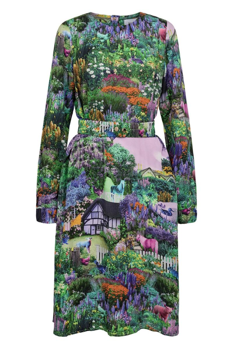 Nümph - Kjole - Nuallison Dress - Pine Green