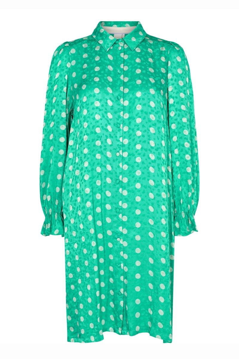 NÜMPH - Kjole - Nubell Shirt Dress - Simply Green