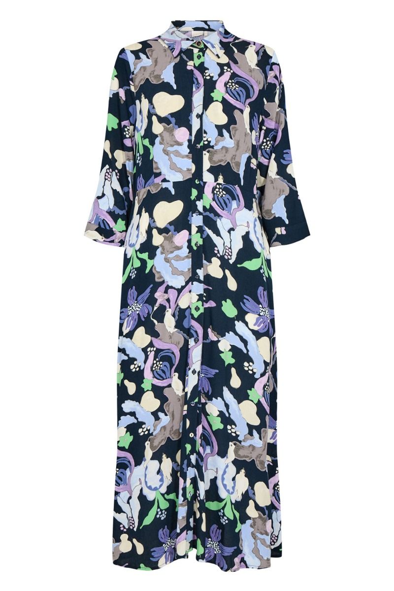 Nümph - Kjole - Nueamaja Long Dress - Dark Sapphire