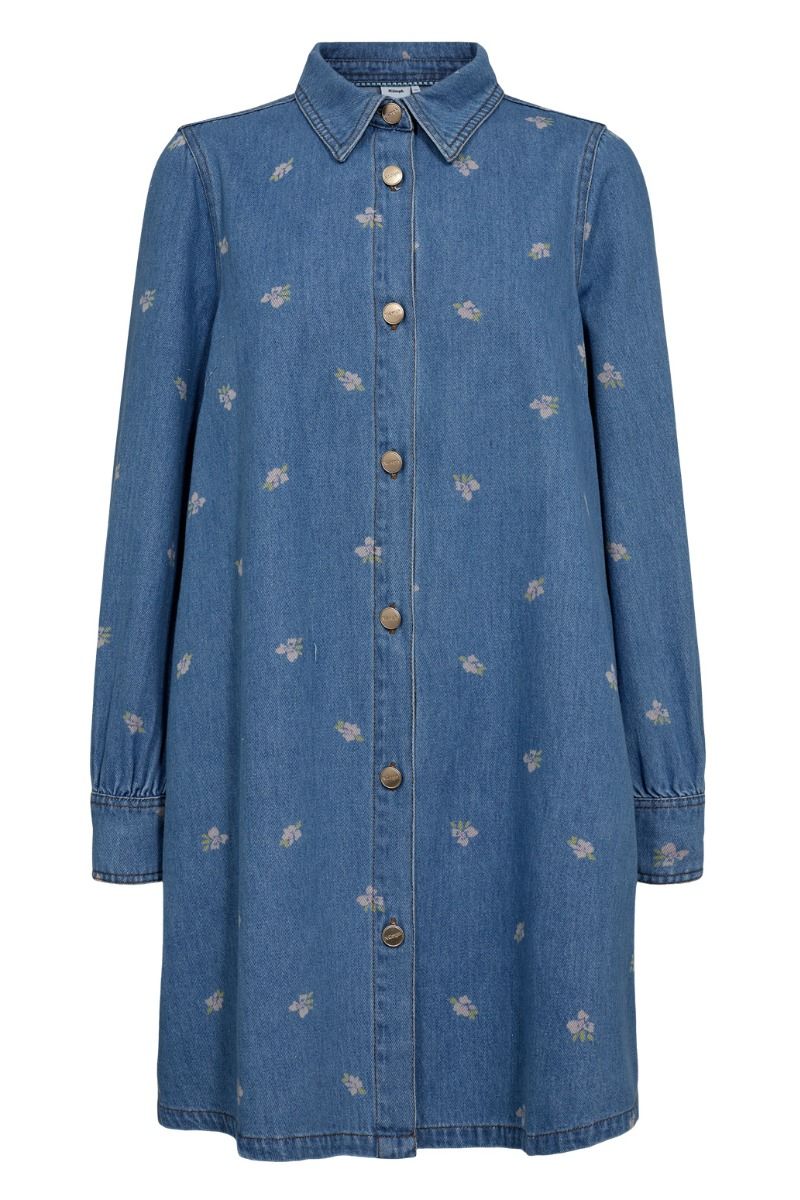 Nümph - Kjole - Ibiza Dress - Medium Blue Denim