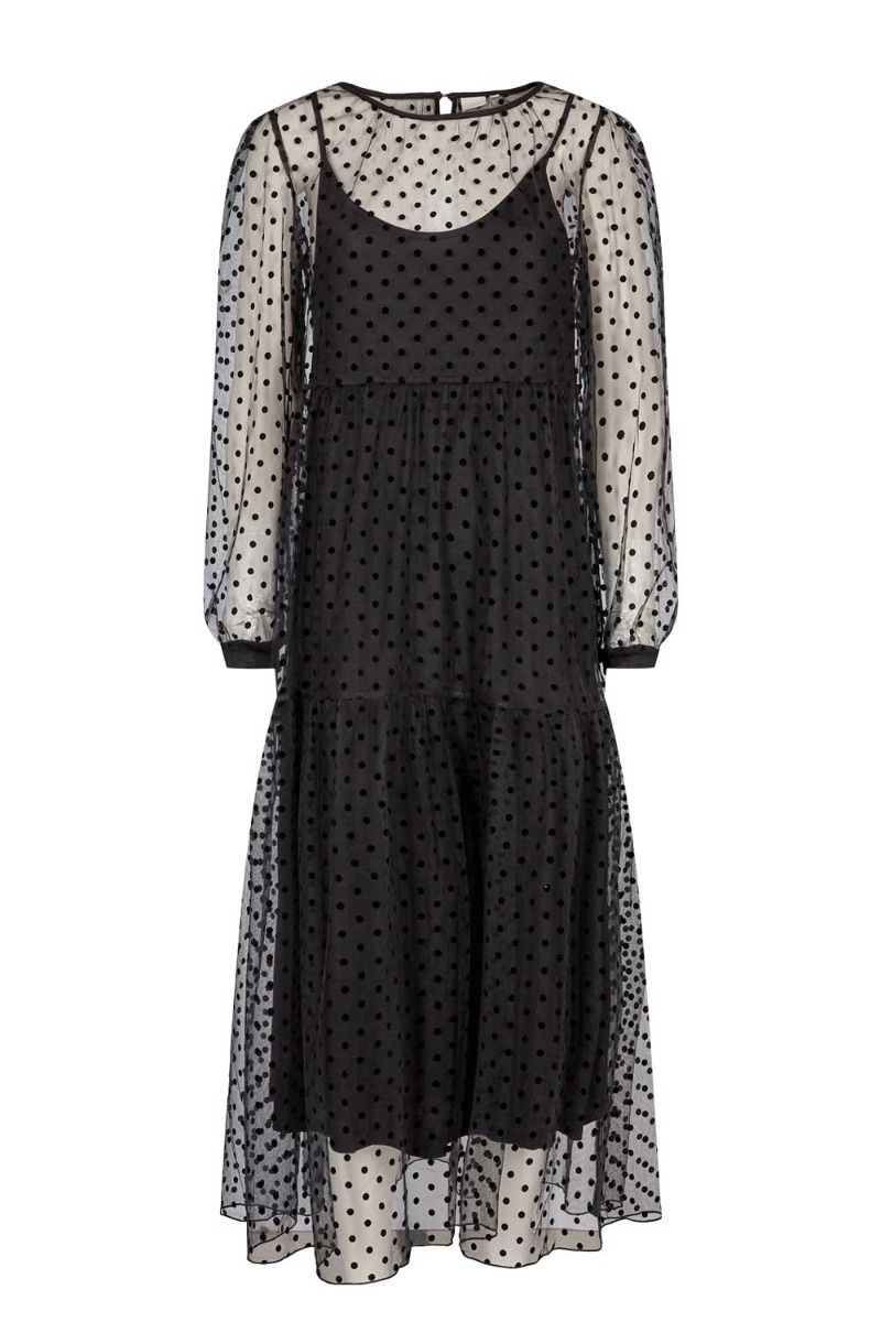 Nümph - Kjole - Nujuliette Dress - Caviar