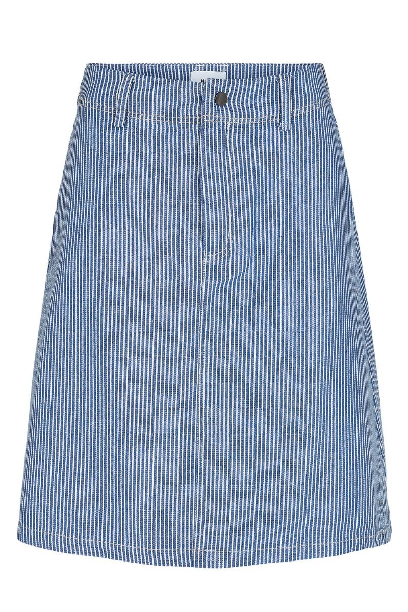 Nümph - Nederdel - Nupernille Skirt - Medium Blue Denim