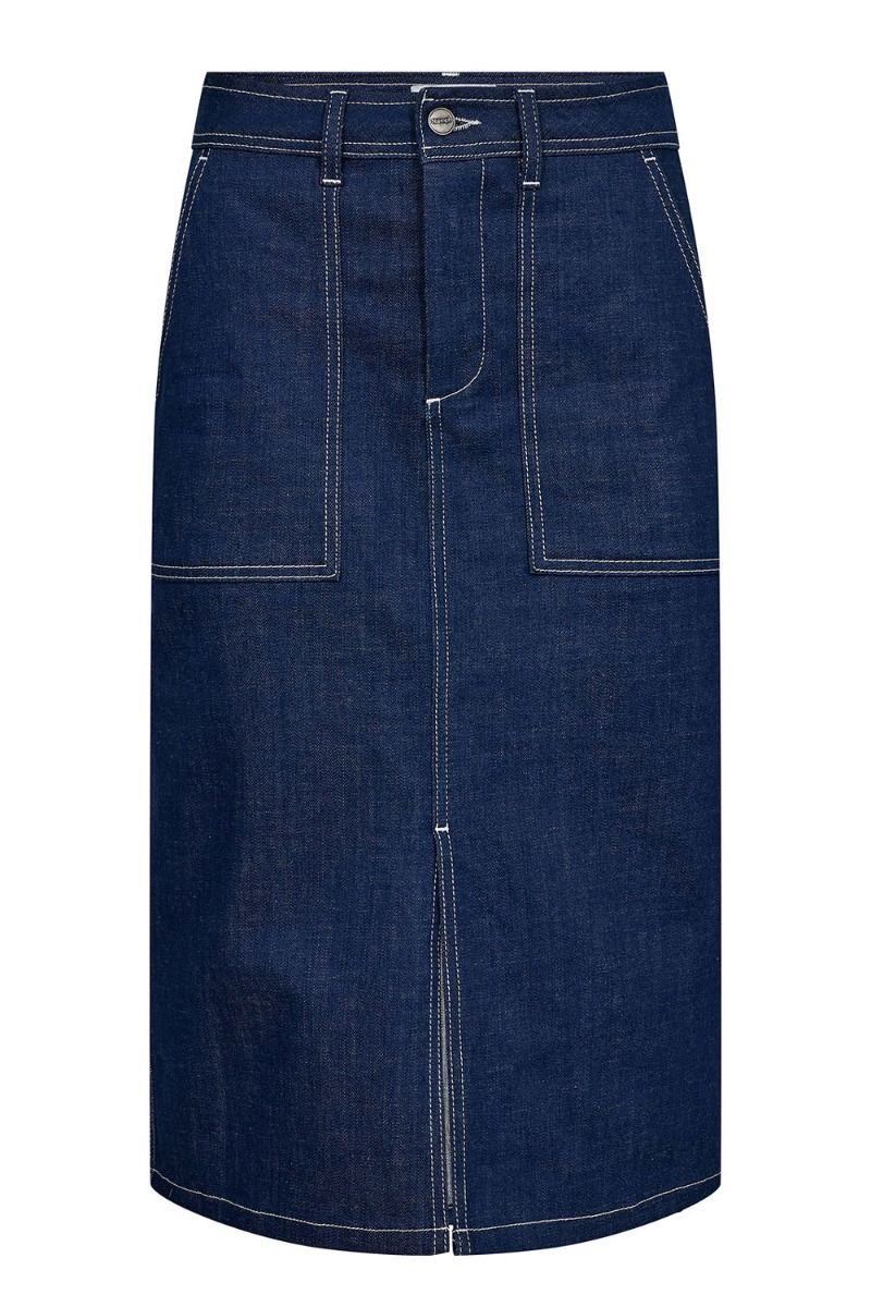 Nümph - Nederdel - Nuissa Skirt - Dark Blue Denim