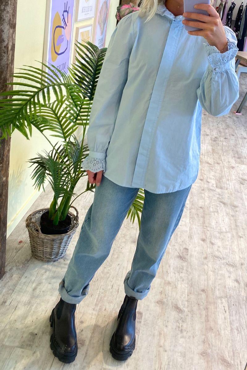 Nümph - Skjorte - Barbara Shirt - Cashmere Blue