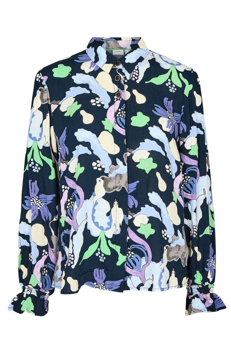 Nümph - Skjorte - Nueamaja Button Shirt - Dark Sapphire