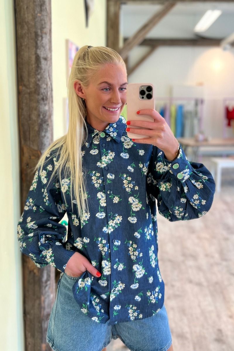 Nümph - Skjorte - Nuedelle Shirt - Medium Blue Denim