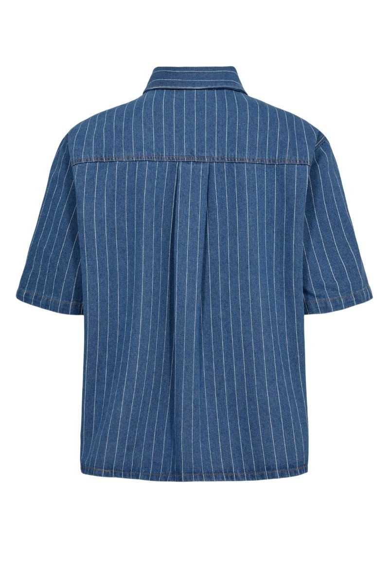 Nümph - Skjorte - Nulucie Shirt - Dark Blue Denim