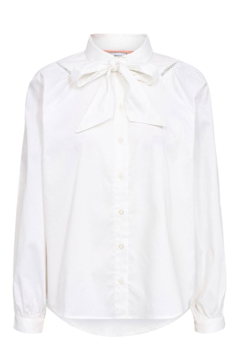 Nûmph - Skjorte - Nu Perline Shirt - Bright White