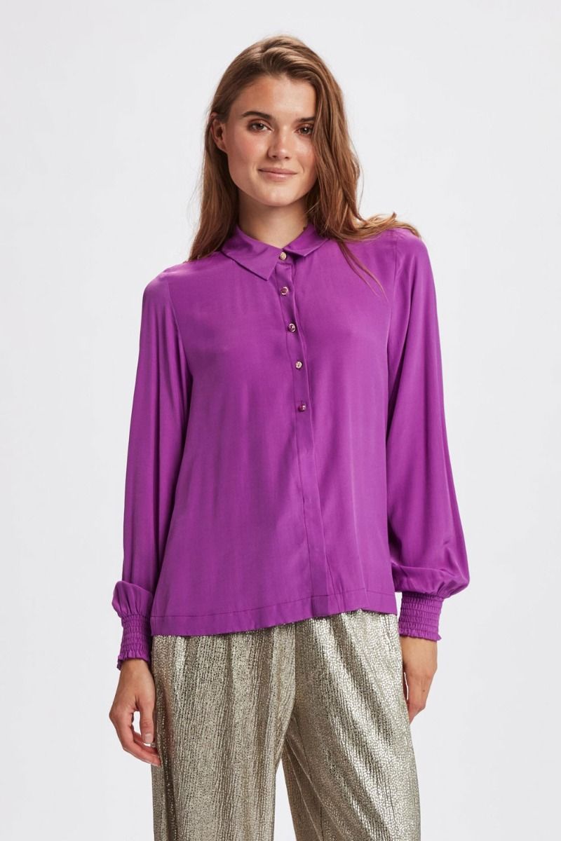❤︎ Nümph - Skjorte - Nuulli Shirt - Vibrant Orchid