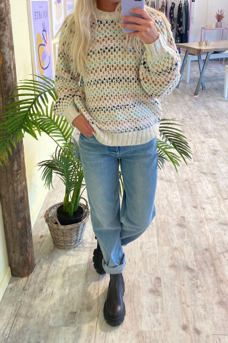 Nümph - Strik - Cana Pullover - Cloud Dancer 