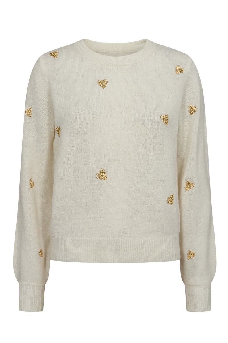 Nümph -  Strik - Nu Holly Pullover - Cloud Dancer