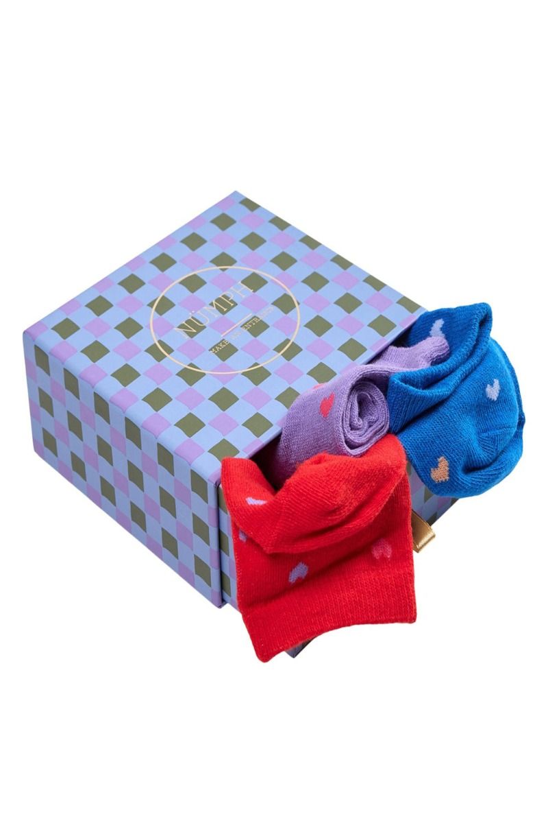 Nümph - Strømper - Nuhearts 3-PACK Socks W/O - Lurex Multi