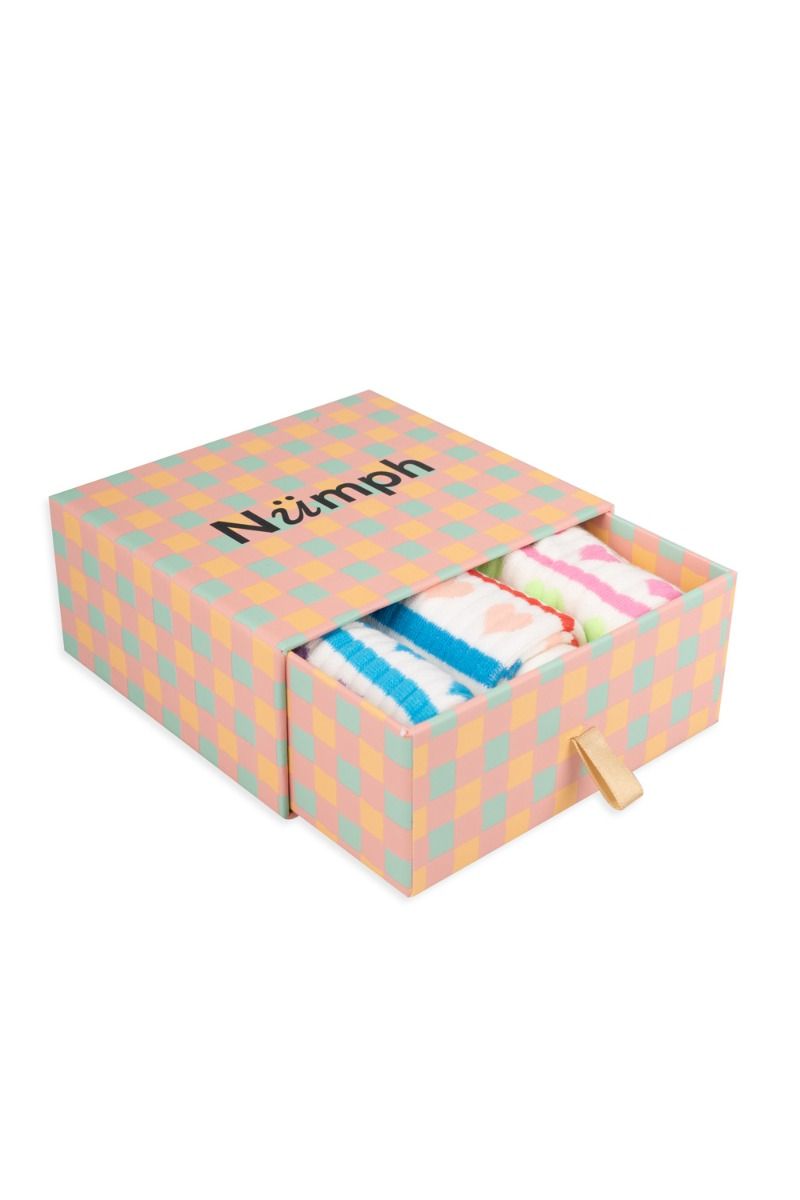 Nümph - Strømper - Nuhelios Socks - White/Multi