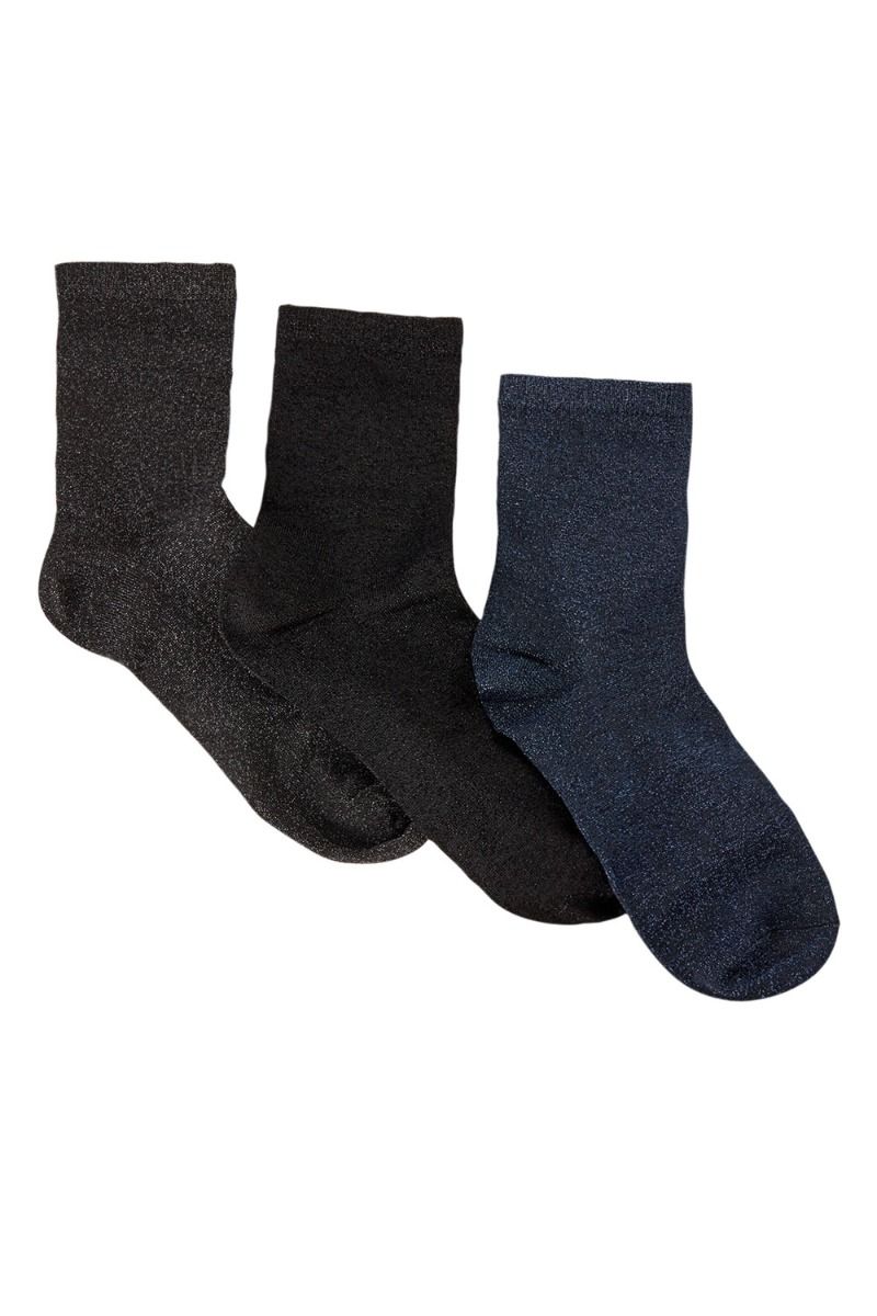 Nümph - Strømper - Nukingcity 3-Pack Sock - Black/Navy/Grey