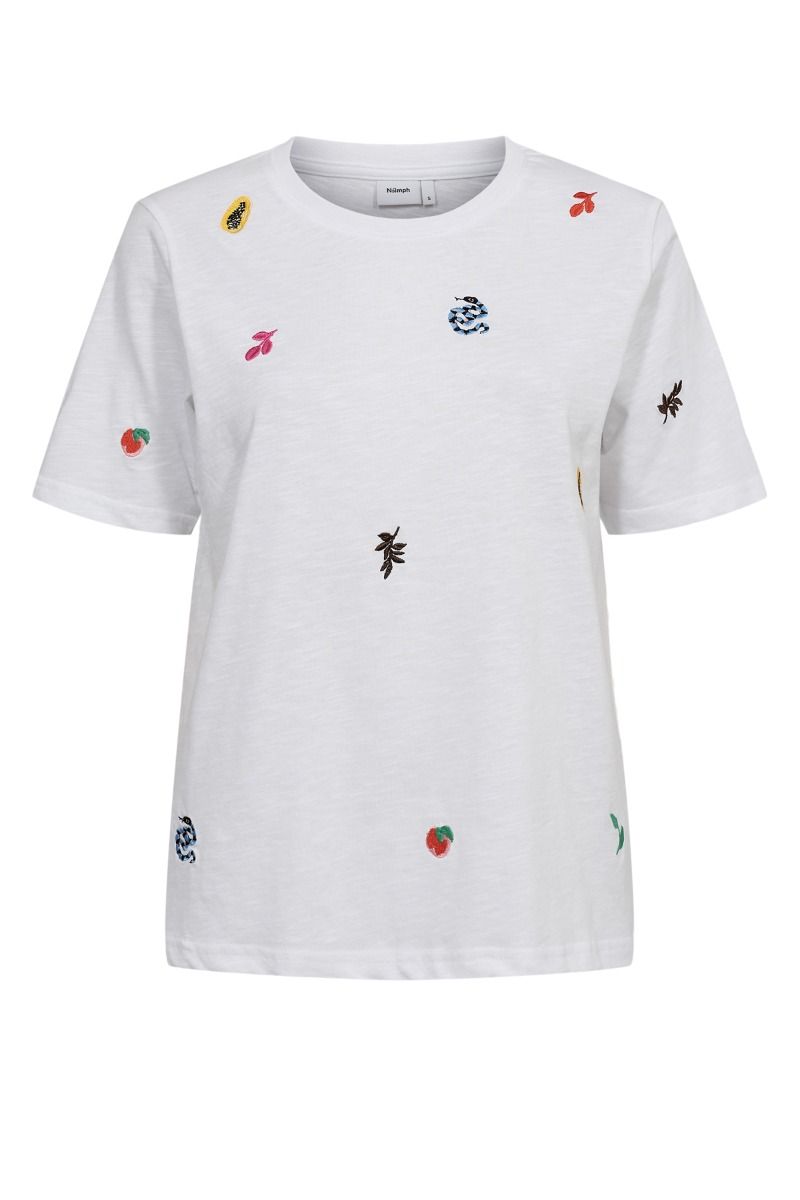 Nümph - T-shirt - Zoey T-shirt - Bright White