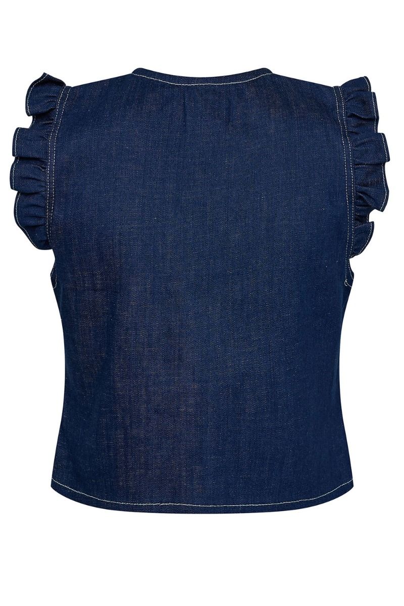 Nümph - Top - Nuissa Top - Dark Blue Denim