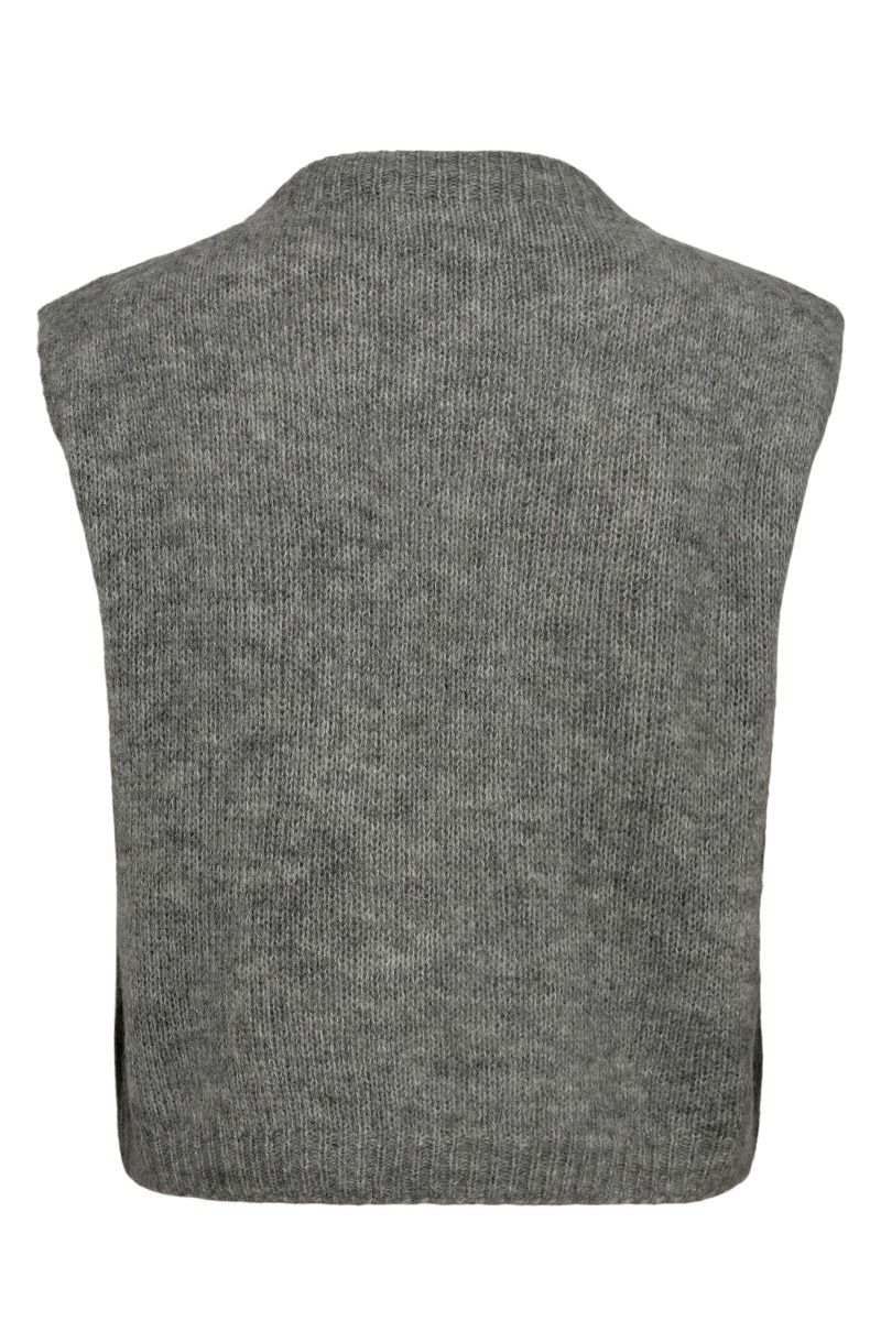 Nümph - Vest - Nusaidani Vest - Medium Grey Melange