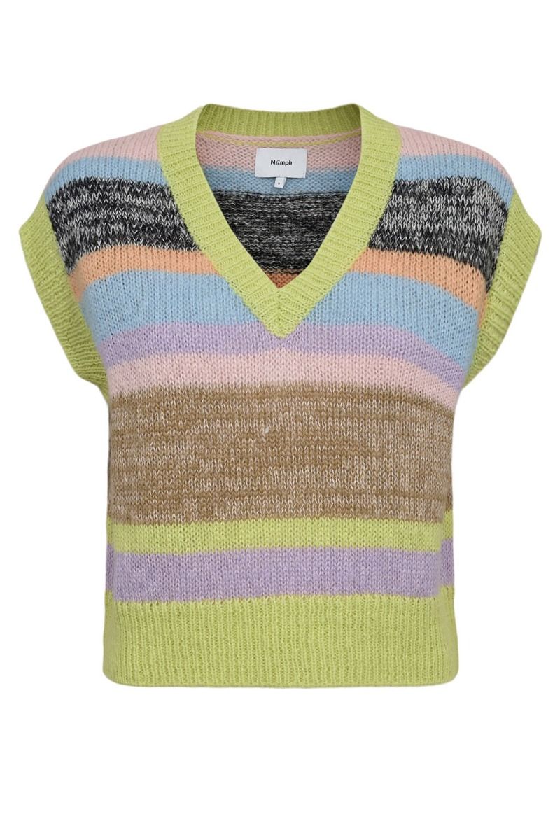 Nümph - Vest - Nutango Vest Cropped - Celery Green