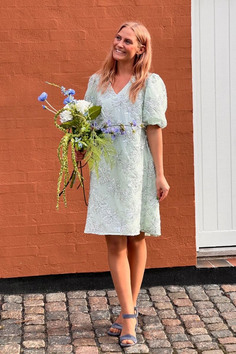 Loved by Lykke - Kjole - Sparkle Dress - Mint 