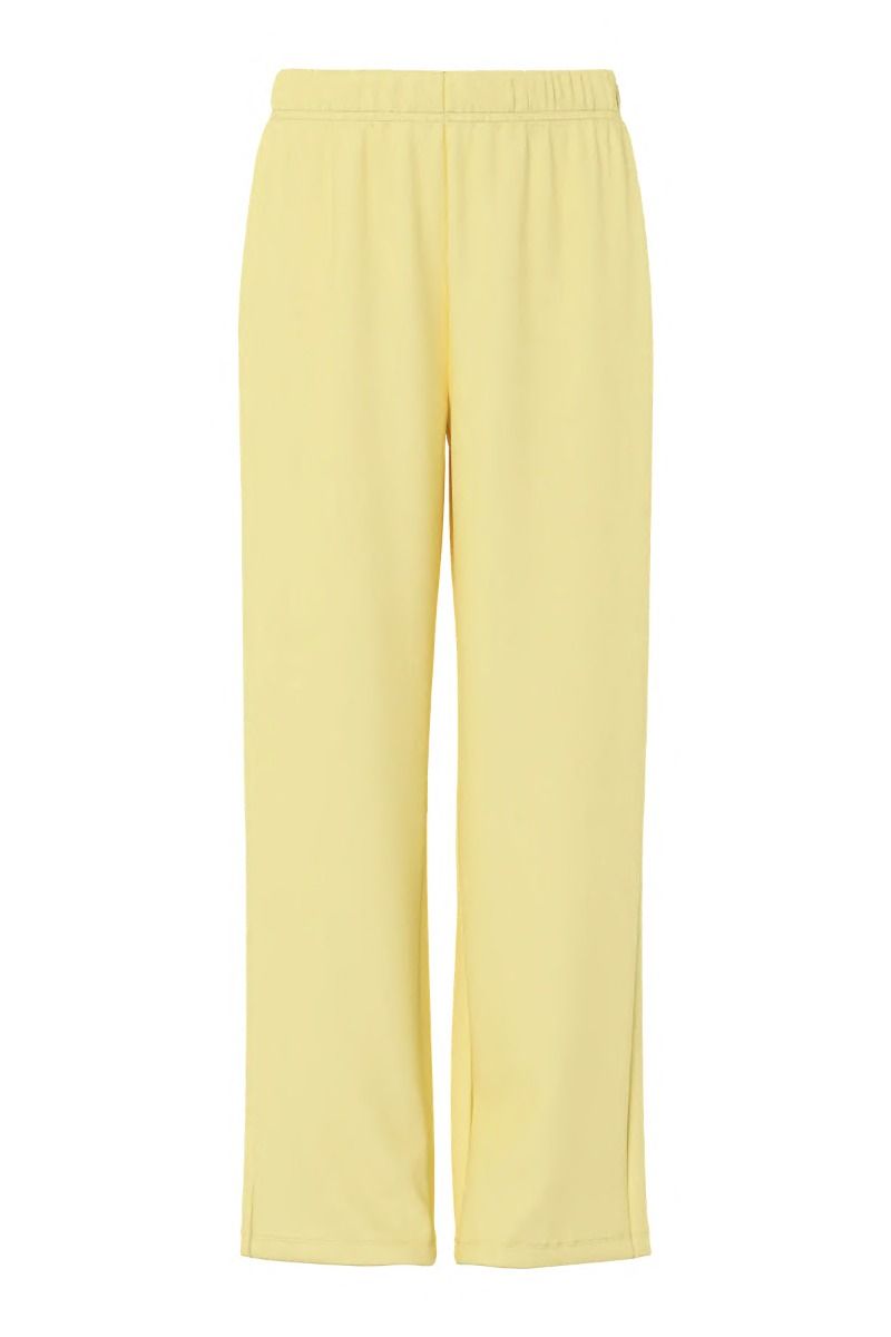 Pieces - Bukser - Chilli HW WIide Sweat Pants - Pale Banana