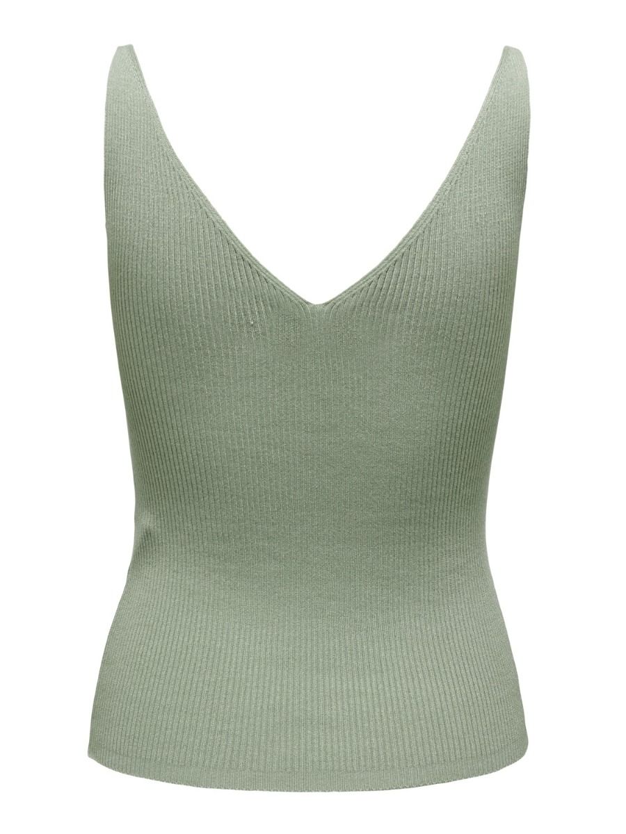 JDY - Top - JDY Nanna S/L Embroidery Top - Desert Sage/Heart