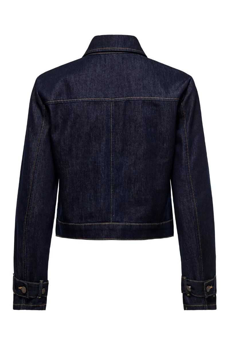 JDY - Jakke - Jdy Sansa Ls Jacket Dnm - Dark Blue Denim