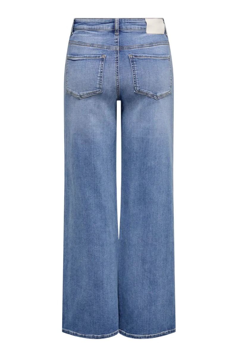 JDY - Jeans - Jdy Felina-Fina Hw Wide - Medium Blue Denim