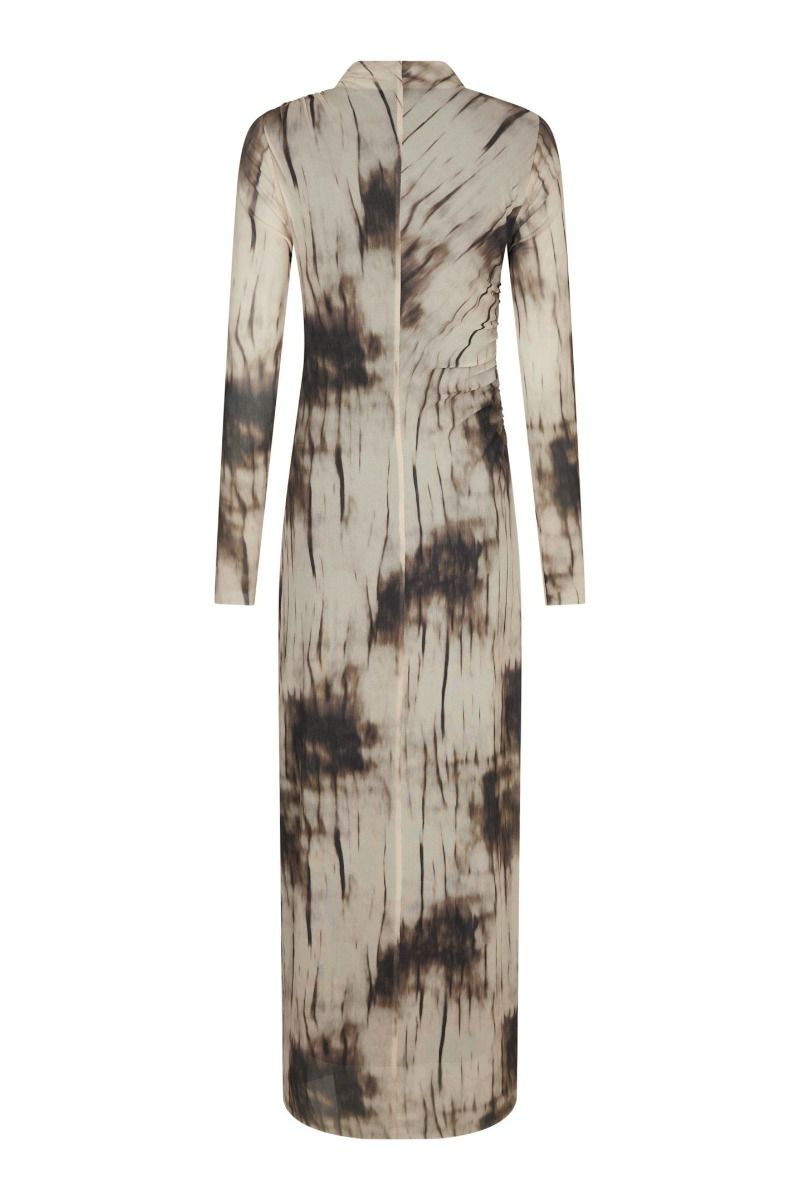 Neo Noir - Kjole - Onessa Faded Mesh Dress - Dusty Brown