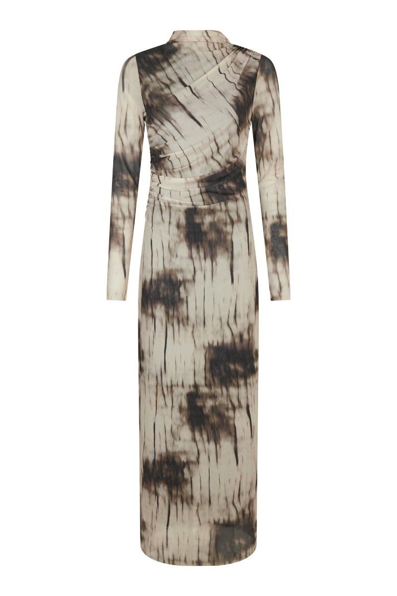 Neo Noir - Kjole - Onessa Faded Mesh Dress - Dusty Brown