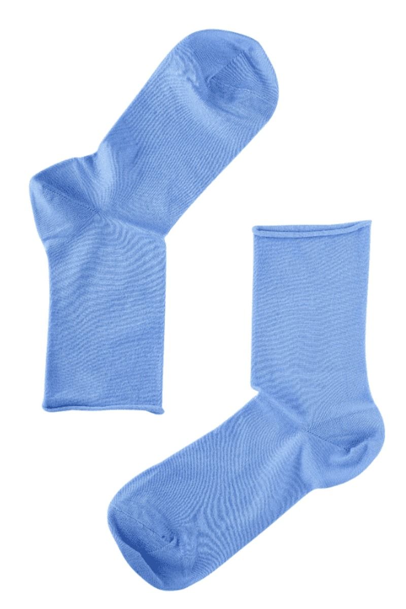 Oroblu - Strømper - Note Woman Bamboo Roll Top - Light Blue