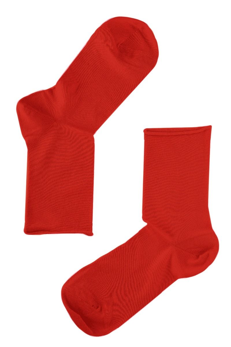 Oroblu - Strømper Note Woman Bamboo Roll Top - Red